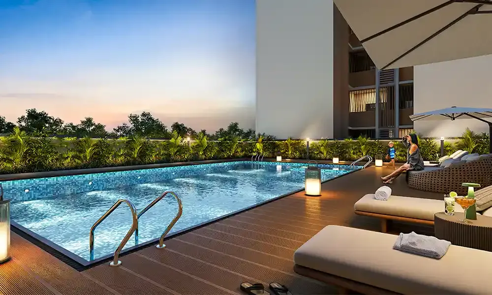 Modern Kitchen Layout - Shriram The One Flat
